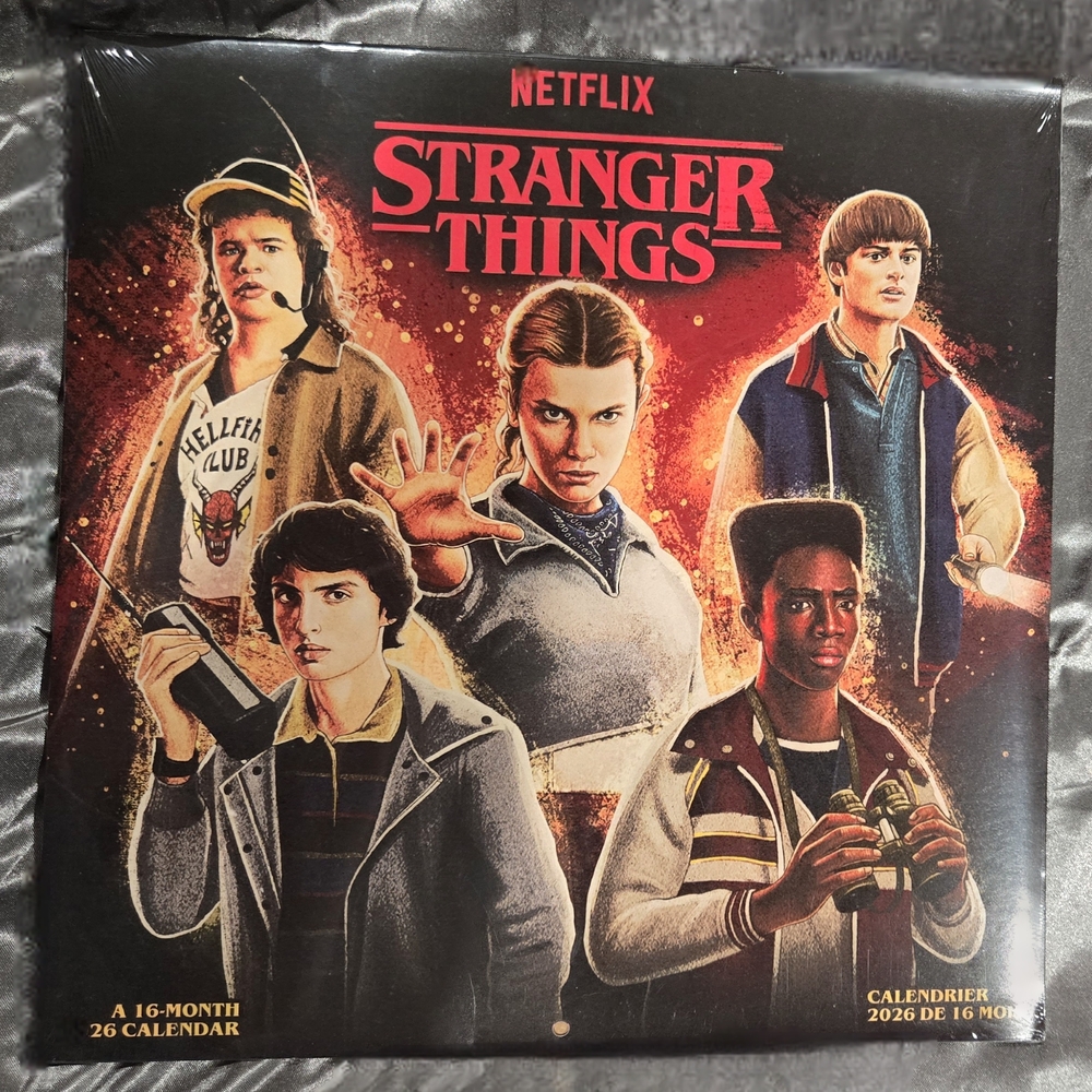 Netflix Stranger Things Calendar - Red and Black